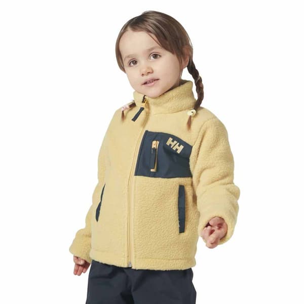 Helly Hansen Champ Pile Fleecejakke Med Fuld Lynlås Beige 4 Years