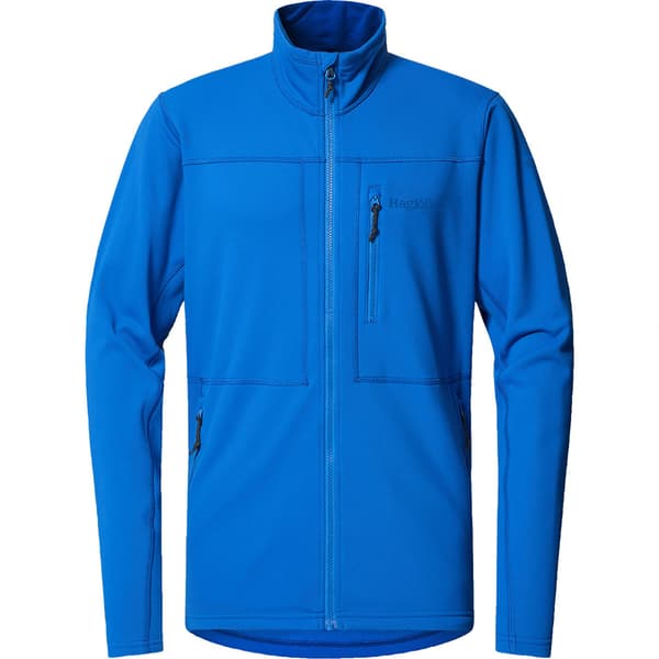 Haglofs Rosson Mid Fleecejacka Med Dragkedja Blå L Man
