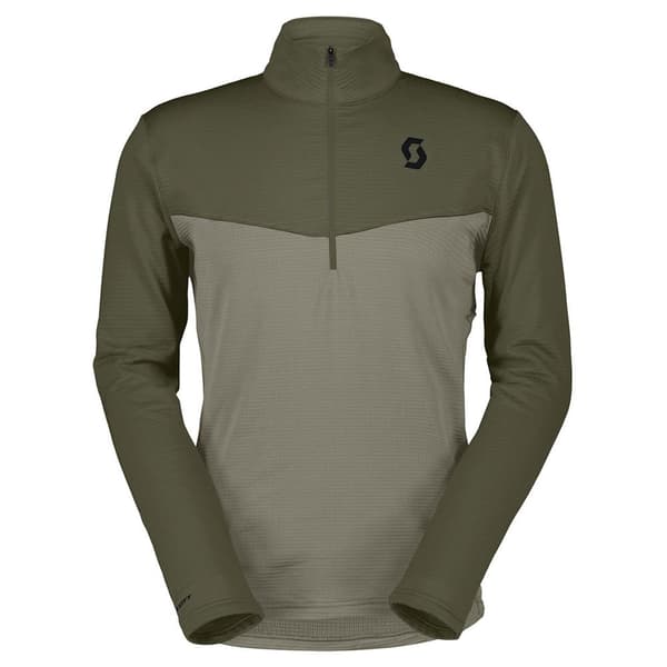 Scott Defined Light Fleece Med Halv Dragkedja Grönt M Man
