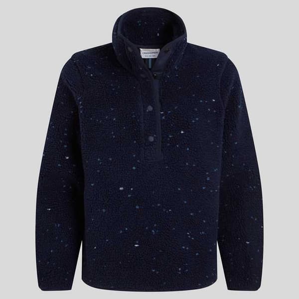 Craghoppers Massey Fleecejakke Med Halv Lynlås Blå 34 Kvinde