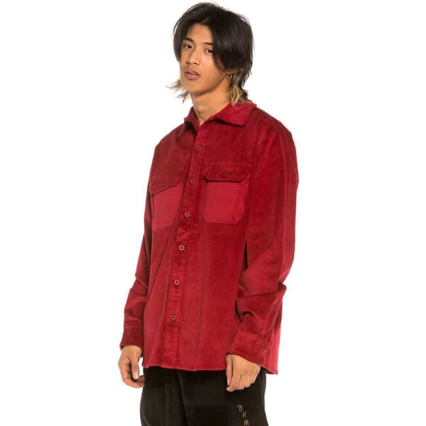 Grimey Aged Rum Corduroy övertröja Röd 2XL Man