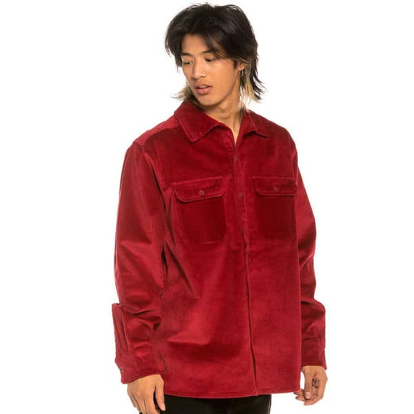 Grimey Aged Rum Corduroy övertröja Röd 2XL Man