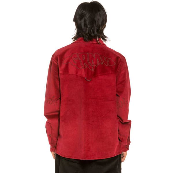 Grimey Aged Rum Corduroy övertröja Röd 2XL Man
