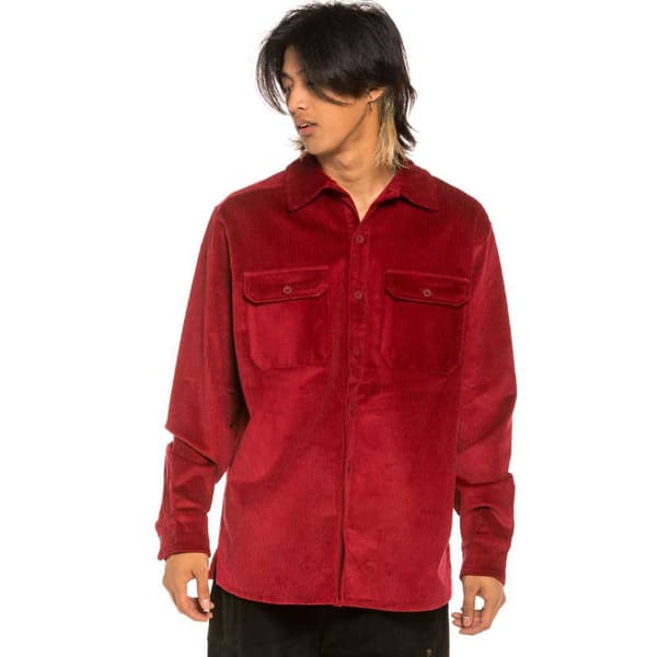 Grimey Aged Rum Corduroy övertröja Röd 2XL Man