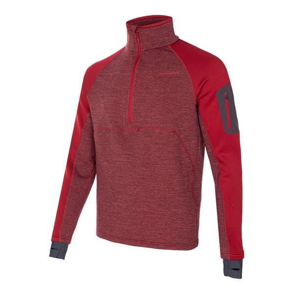 Trangoworld Chiasso Vd Fleece Med Halv Dragkedja Röd S Man