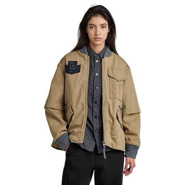 G-star E Bomberjacka Beige M Kvinna