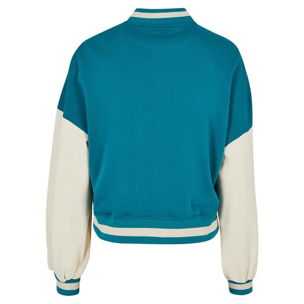 Urban Classics Oversized 2 Tone College Terry Jakke Blå M Kvinde