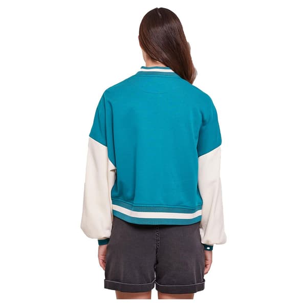 Urban Classics Oversized 2 Tone College Terry Jakke Blå M Kvinde
