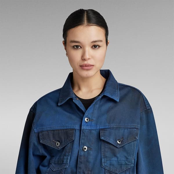G-star D23643-d480 Jeansjacka Blå S Kvinna