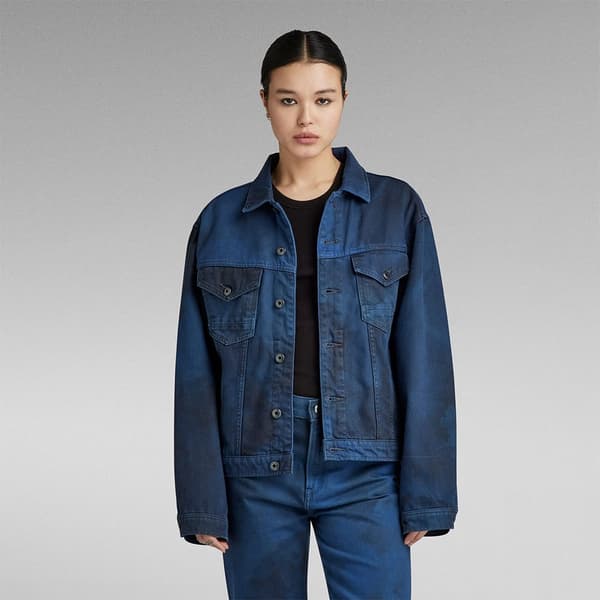 G-star D23643-d480 Jeansjacka Blå S Kvinna