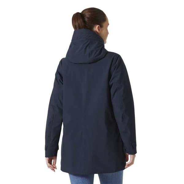 Helly Hansen Victoria Insulated Mid Regnfrakke Blå M Kvinde