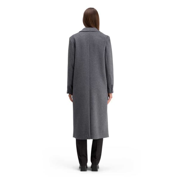 Scotch & Soda Double Breasted Tailored Wool Blend Kappa Grå M Kvinna