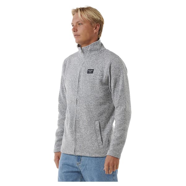 Rip Curl Crescent Tröja Med Hel Dragkedja Grå M Man