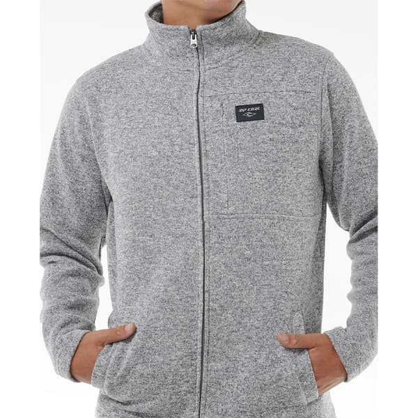 Rip Curl Crescent Tröja Med Hel Dragkedja Grå M Man