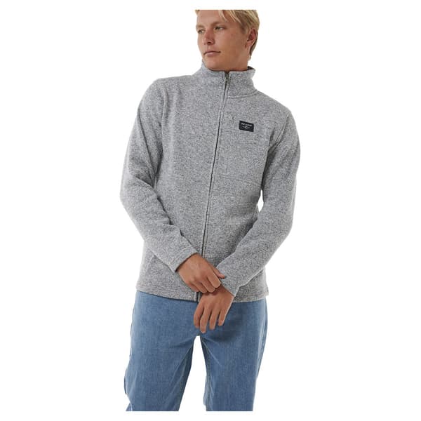 Rip Curl Crescent Tröja Med Hel Dragkedja Grå M Man