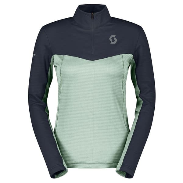 Scott Defined Light Fleece Med Halv Dragkedja Grönt,Blå L Kvinna