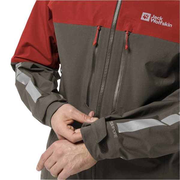 Jack Wolfskin Morobbia 3l Jakke Rød,Grå S Mand