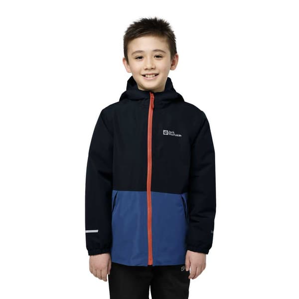 Jack Wolfskin Snowy Days Jacka Blå,Svart 92 cm Pojke