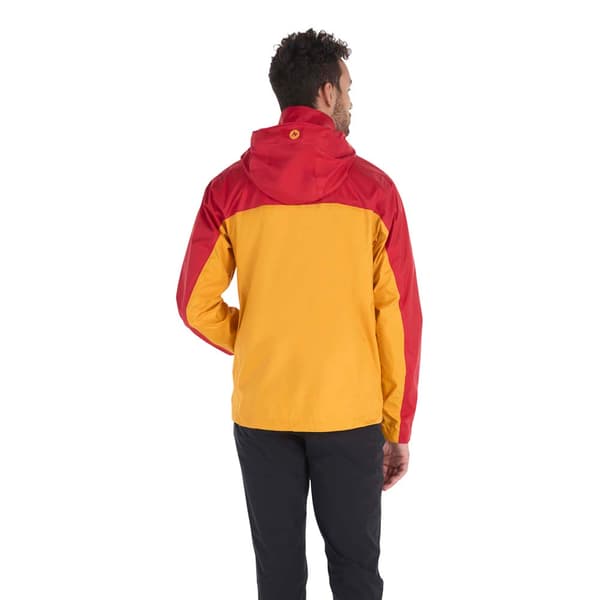 Marmot Precip Eco Jakke Gul,Rød S Mand