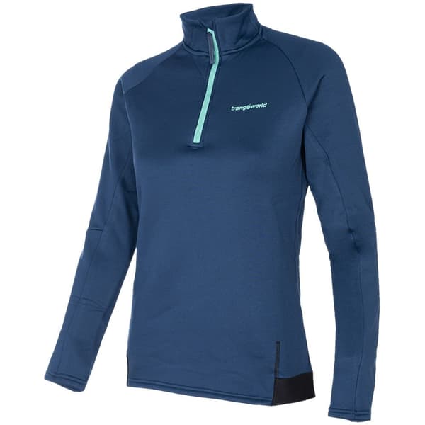 Trangoworld Selene Fleece Med Halv Dragkedja Blå M Kvinna
