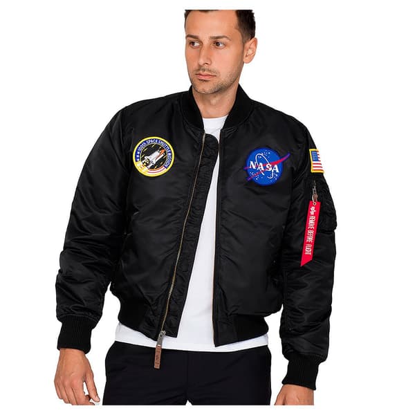 Alpha Industries Ma-1 Vf Nasa Takki Musta 5XL Mies