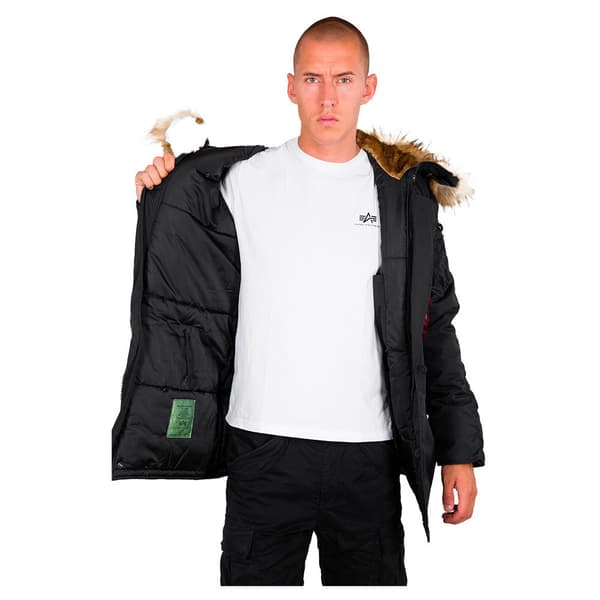 Alpha Industries Explorer Jakke Sort XL Mand