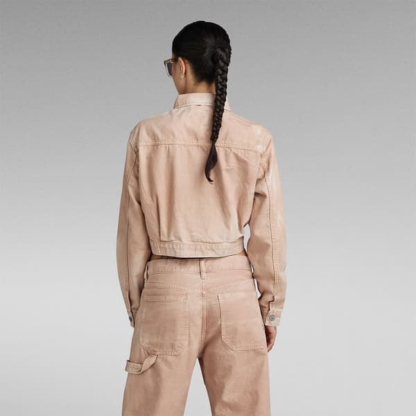 G-star Boxy Explorer Jeansjacka Beige L Kvinna