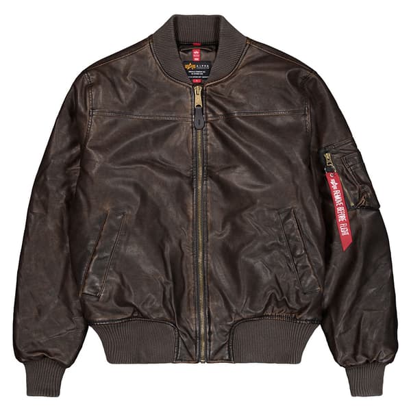 Alpha Industries Ma-1 Fl Vintage Bomberjacka Brun XL Man