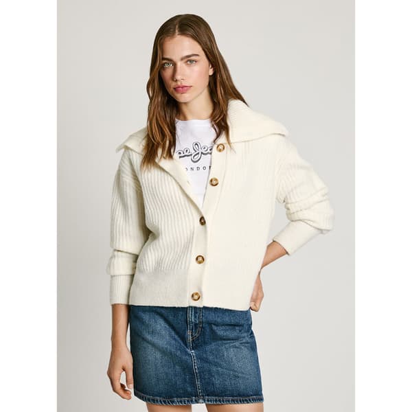 Pepe Jeans Irma Kardigan Beige M Kvinna