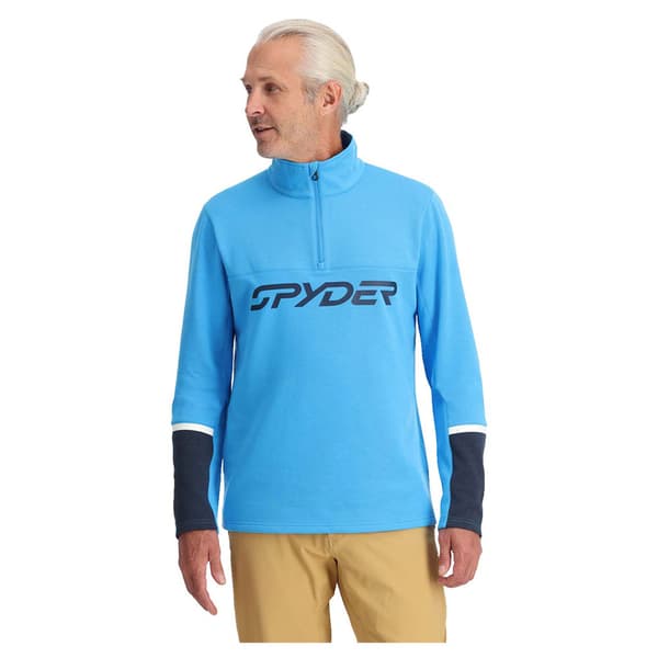 Spyder Speed Fleece Med Halv Dragkedja Blå XL Man
