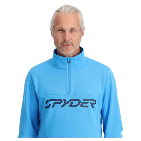 Spyder Speed Fleece Med Halv Dragkedja Blå XL Man