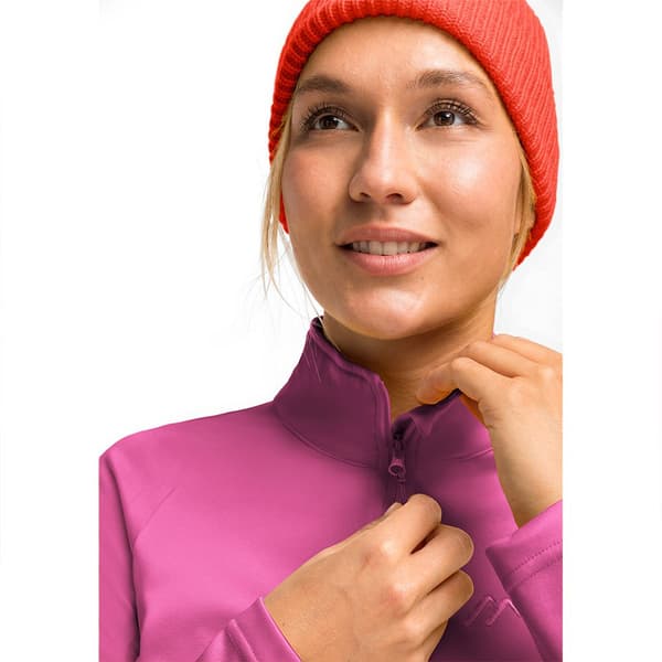Maier Sports Eva Fleecejakke Med Halv Lynlås Rosa 2XL / Regular Kvinde