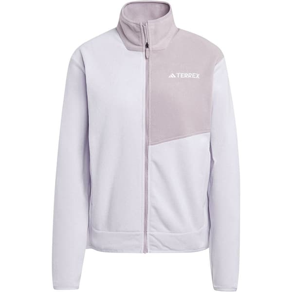 Adidas Terrex Multi Fleecejakke Med Fuld Lynlås Grå M Kvinde