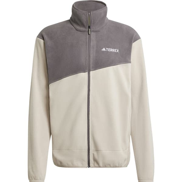 Adidas Terrex Multi Vetoketjullinen Fleecetakki Beige S Mies