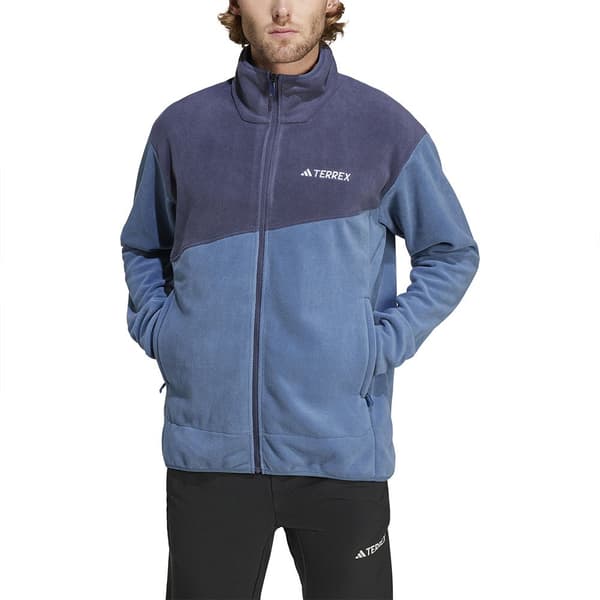 Adidas Terrex Multi Fleecejakke Med Fuld Lynlås Blå S Mand