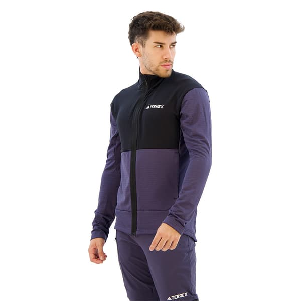 Adidas Terrex Multi Light Fleecejacka Med Dragkedja Blå,Svart XL Man
