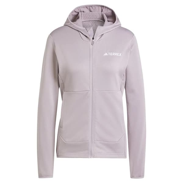 Adidas Terrex Xperior Light Fleecejakke Med Fuld Lynlås Beige S Kvinde
