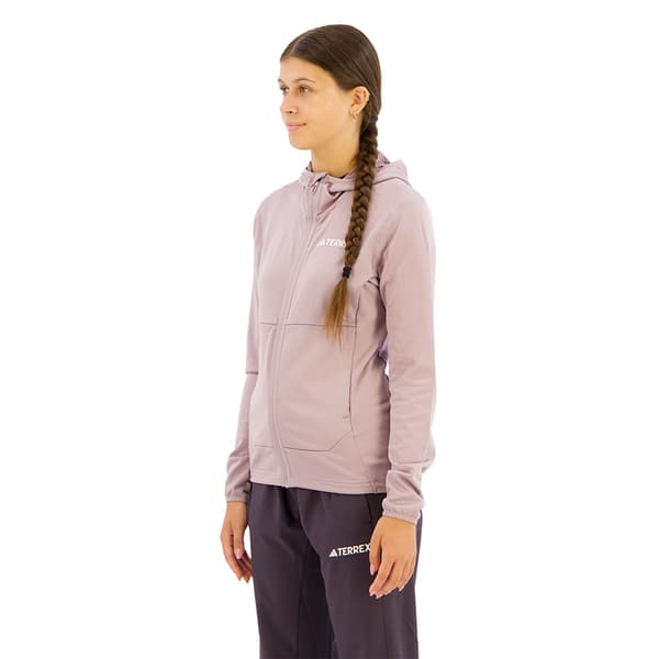Adidas Terrex Xperior Light Fleecejakke Med Fuld Lynlås Beige S Kvinde