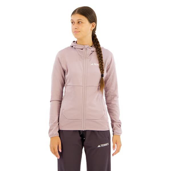Adidas Terrex Xperior Light Vetoketjullinen Fleecetakki Beige M Nainen