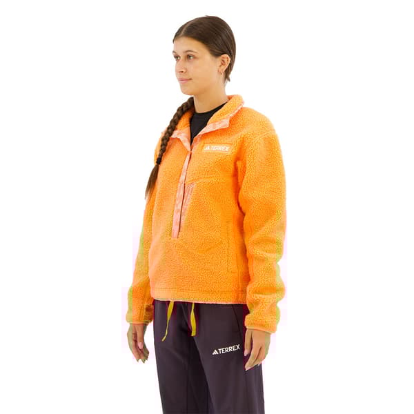 Adidas Terrex Xploric High Pile Vetoketjullinen Fleecetakki Oranssi M Nainen