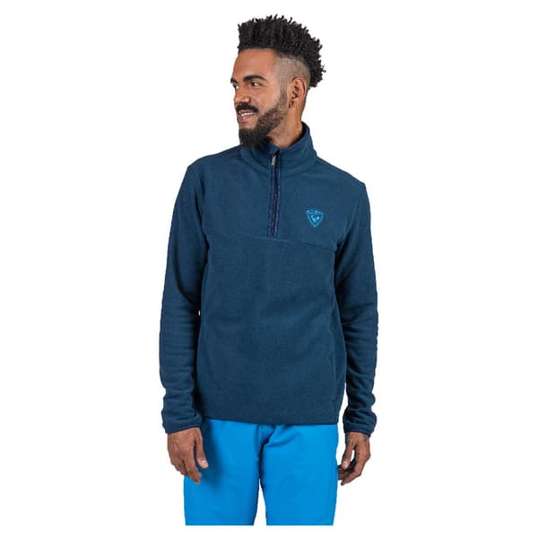 Rossignol Strawpile Fleece Med Halv Dragkedja Blå XS Man
