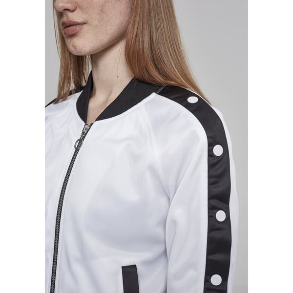 Urban Classics Button Up Tra Jakke Hvid L Kvinde