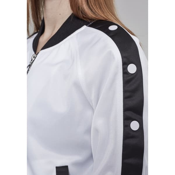 Urban Classics Button Up Tra Jakke Hvid L Kvinde