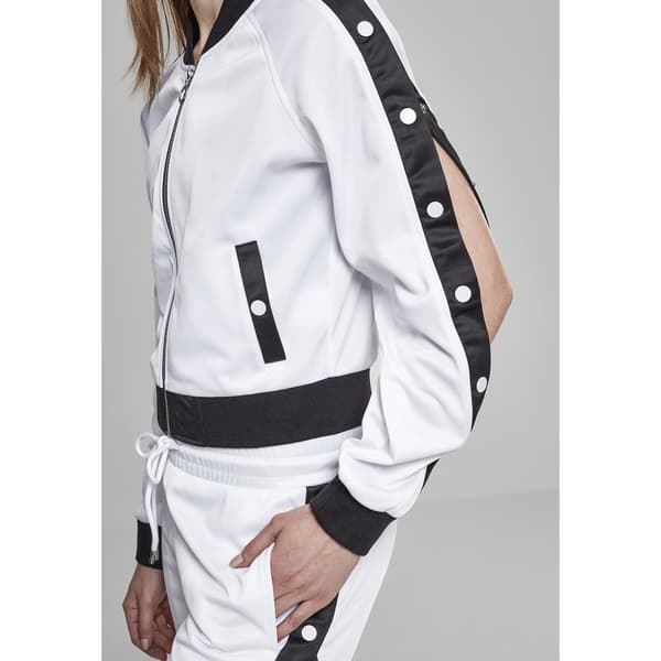 Urban Classics Button Up Tra Jakke Hvid L Kvinde