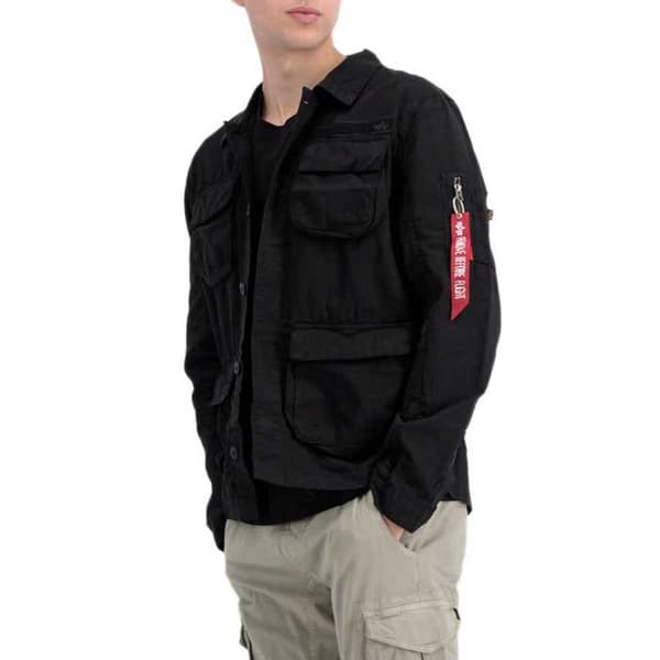 Alpha Industries Ripstop Cargo övertröja Svart XL Man