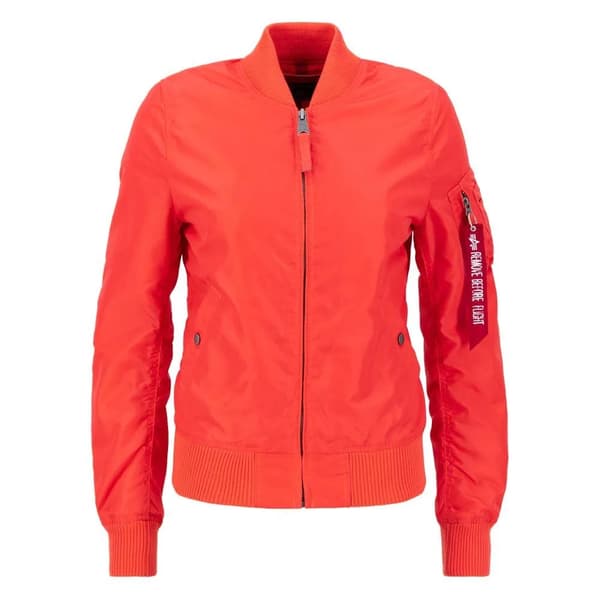 Alpha Industries Ma-1 Tt Jakke Orange XS Kvinde