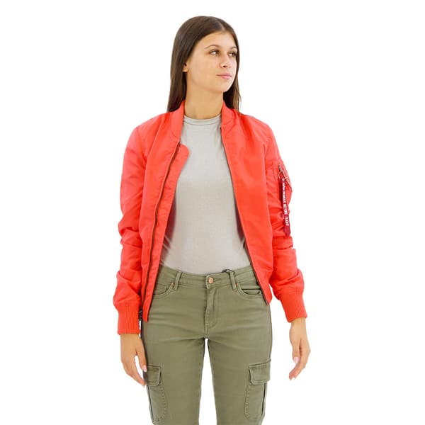Alpha Industries Ma-1 Tt Jakke Orange XS Kvinde
