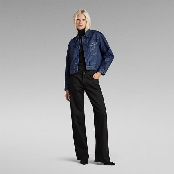 G-star Cropped Utility Jeansjacka Blå XS Kvinna
