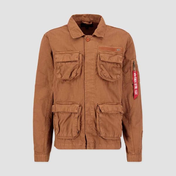 Alpha Industries Ripstop Cargo Päällyspaita Ruskea L Mies