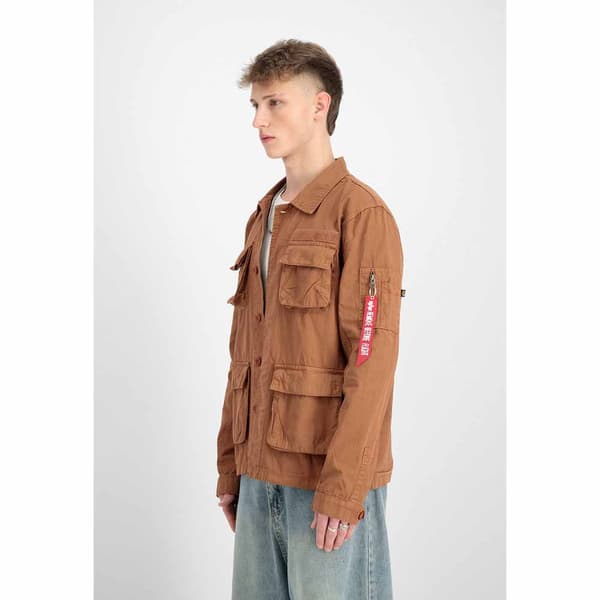 Alpha Industries Ripstop Cargo Päällyspaita Ruskea L Mies